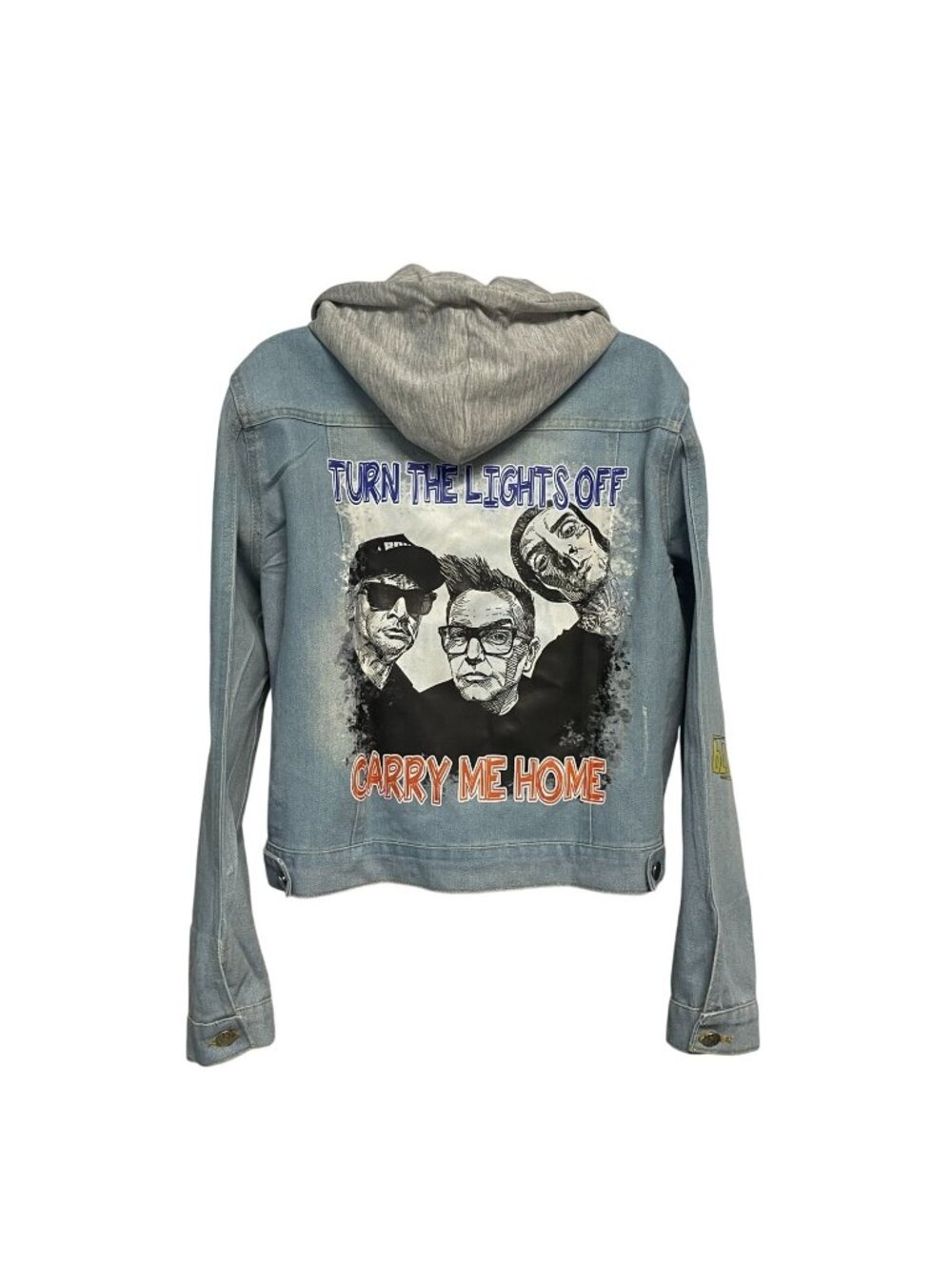Blink 182 Denim Jean Jacket Hoodie Graphics Concert Music Band
